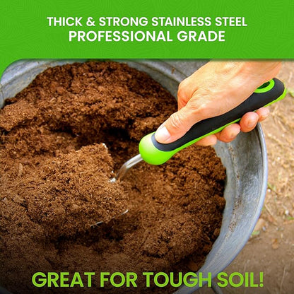 Garden Guru Heavy Duty Garden Trowel Hand Shovel for Gardening - Strong Stainless Steel - Rust