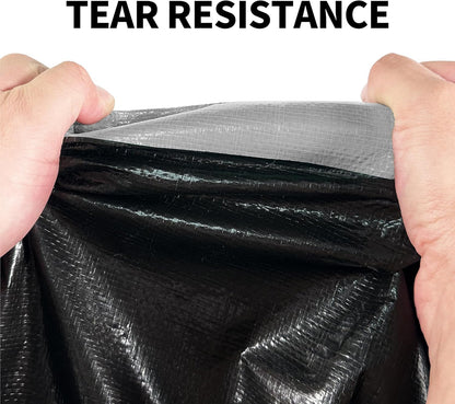 Tarp Heavy Duty 10x12ft Waterproof Tarps,10mil Uv Resistant,Multipurpose Silver/Black Tarps for