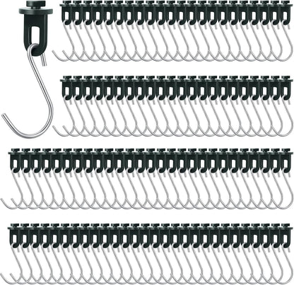 Ripeng 100 Pieces Greenhouse Hooks Hanger Twist Clips Greenhouse Fixing Clips with Stainless Steel