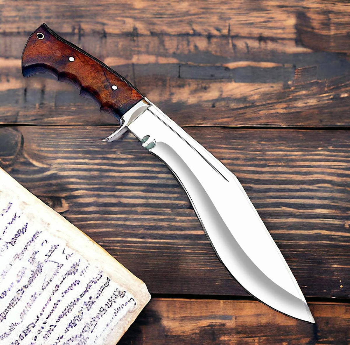 Poshland Fixed Blade Hunting Knife. Sturdy knife to last long fully hand-made with sheath included