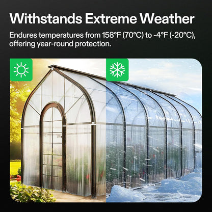 VIVOSUN Greenhouse Repair Tape, 6.3 mil 3" x 108' Weatherproof Clear Poly Patch Tape, Heavy Duty