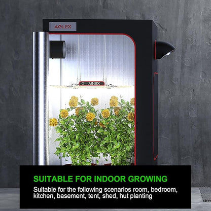 AGLEX K4000 LED Grow Light, 2024 Upgraded Grow Light with Daisy Chain & Dimmable, Full Spectrum