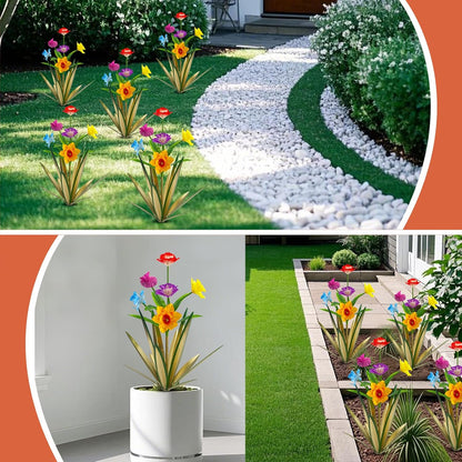 Homight Metal Agave Plant Outdoor Decoration Outdoor Garden Decoration Daffodils Flowers Mexican