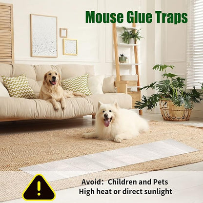 Qualirey 20 Pcs 47 Inch Ultra Large Sticky Mouse Glue Traps Sticky Rat Trap That Work for Rats