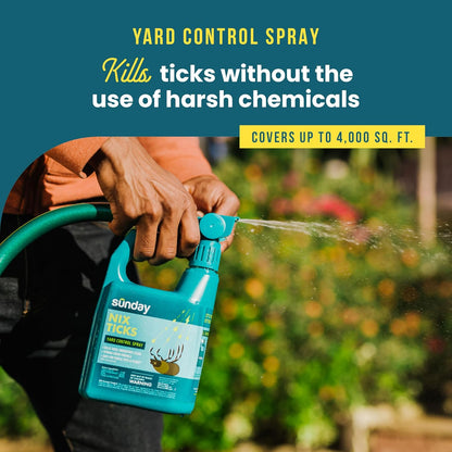 Sunday Nix Ticks - Tick Control Spray - Ready-to-Use Bug Spray - Concentrated Cedar Oil - Helps