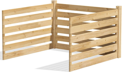 Greenes Fence Cedar Wood Composter Add-On Kit, 48" L x 48" W x 31" H / 309.17 gallons - Made in USA