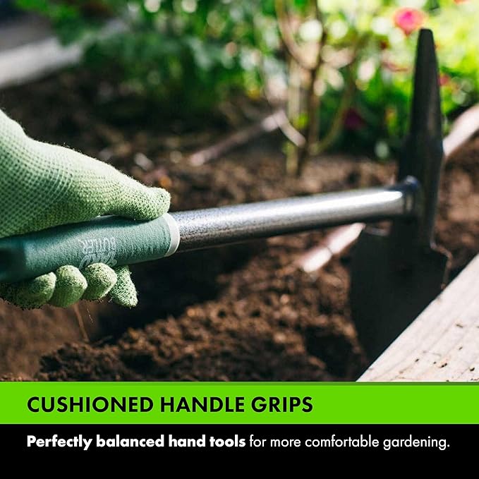 Yard Butler Terra Garden Hand Tools - Weeding Hand Tiller Tool for Efficient Gardening - Weed