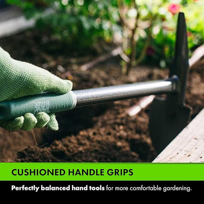 Yard Butler Terra Garden Hand Tools - Weeding Hand Tiller Tool for Efficient Gardening - Weed