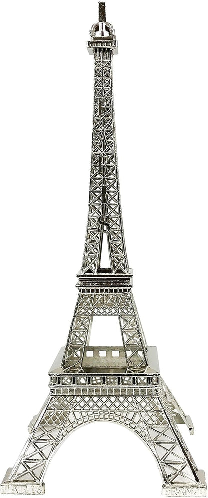 allgala 10" Eiffel Tower Statue Decor Alloy Metal, Silver