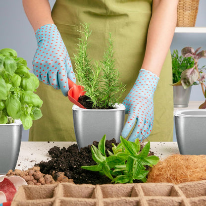8 Pack 4-inch Plant Pots Indoor Garden Decorative Flower pots Small Self-Watering Planters for