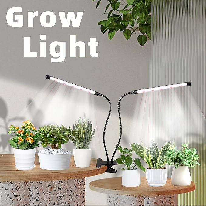 Grow Light 6500K Full Spectrum Plant Grow Lights 84 LED Plant Light with Clip Grow Lamp for Indoor