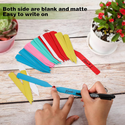 Plant Labels 300Pcs 4 Inch Plastic Plant Name Tags for Seedlings Garden Labels Markers Nursery