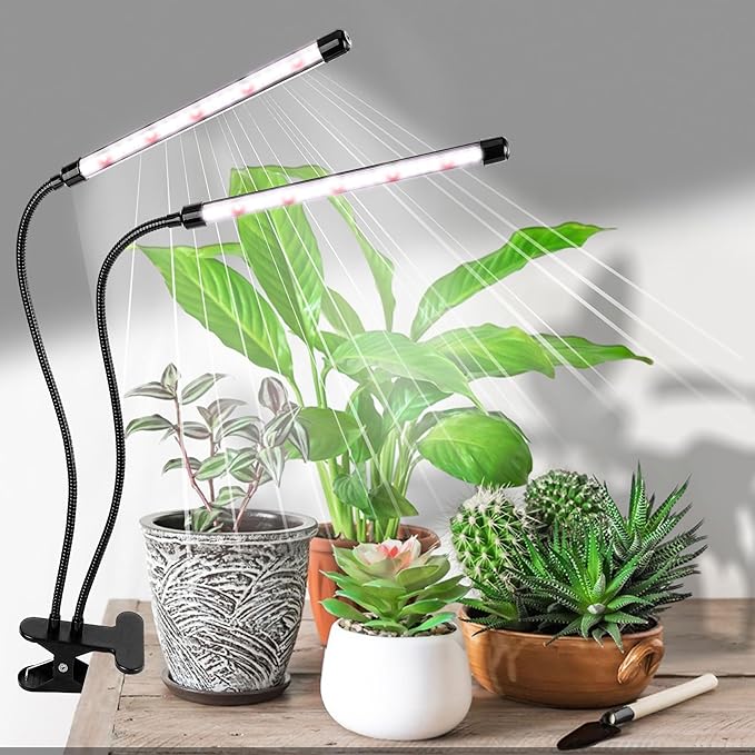 Grow Light 6500K Full Spectrum Plant Grow Lights 84 LED Plant Light with Clip Grow Lamp for Indoor