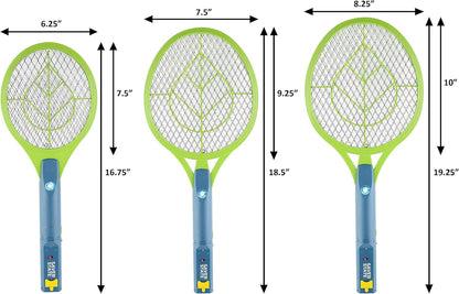 SWAT IT! Handheld Bug Zapper Racket, Rechargeable Electronic Fly Swatter Zapper, 4000 Volt, USB