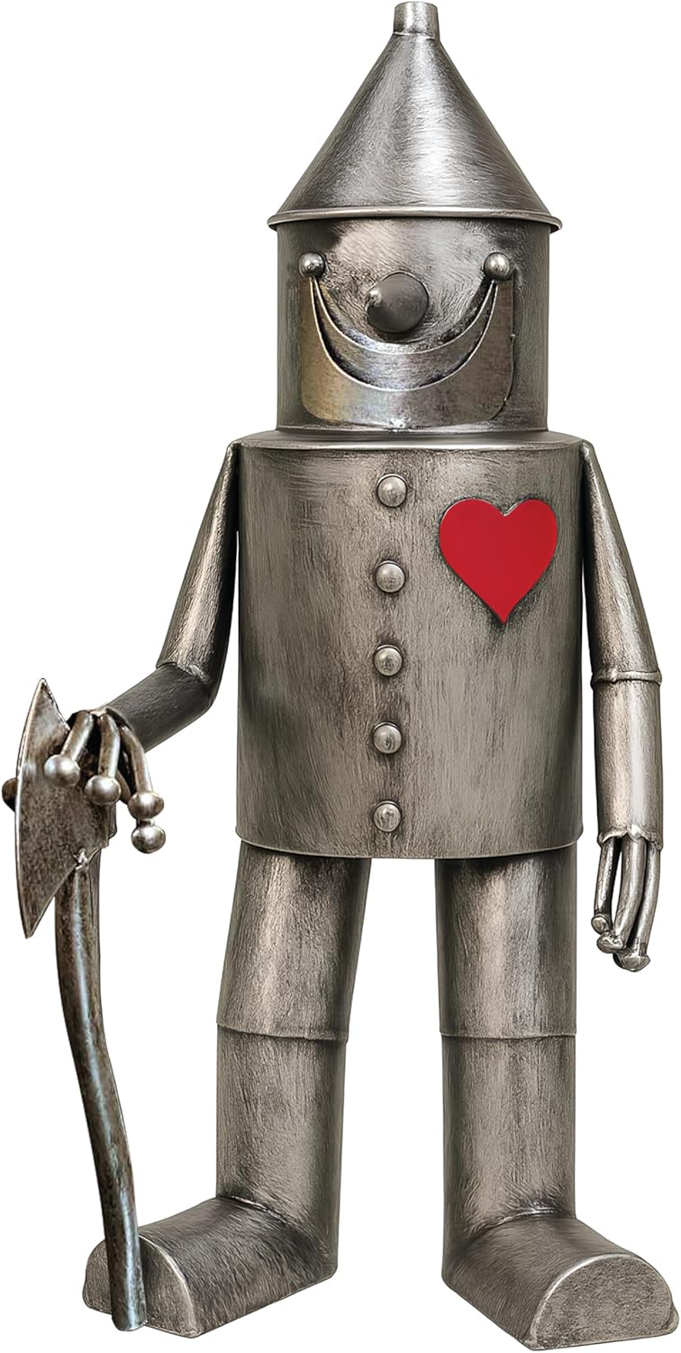 Tin Man Outdoor Statue – Whimsical Metal Yard Decor for Lawn or Patio – Unique Weatherproof