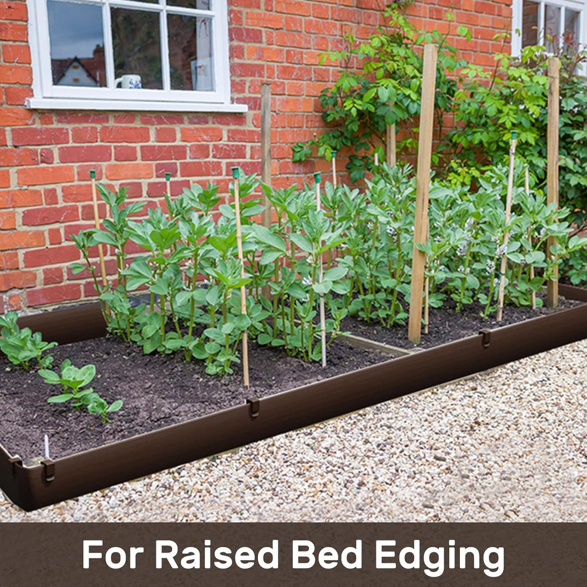 AGTEK 60FT Plastic Landscape Edging Coil Kit, 4 inch High Terrace Board Garden Edging Border with