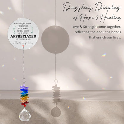 Aluminum Ornament Suncatcher - You are Appreciated - Inspirational Gift Ideas - Encouragement