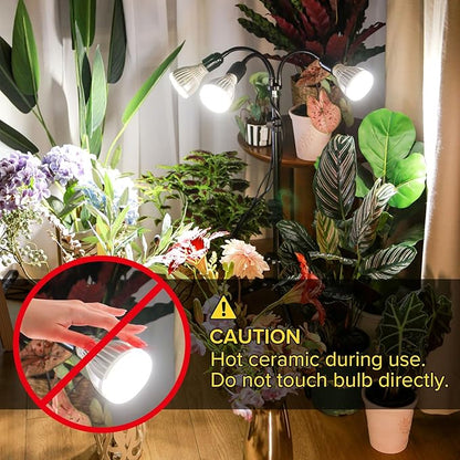 SANSI Grow Lights for Indoor Plants, 128W Full Spectrum Plant Lights for Indoor Growing, 35-64