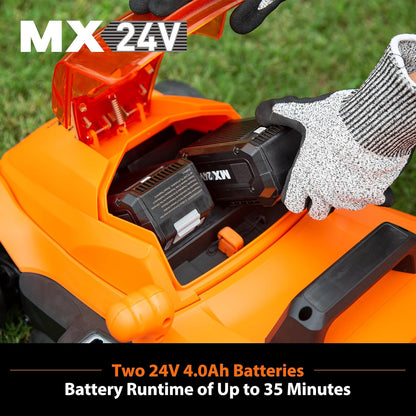 LawnMaster CLMF4815E 48V MAX* 15-inch Brushless Cordless Mower with 2X24V MAX* 4.0Ah Battery and a