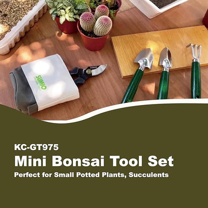 SUMIO Mini Garden Tool kit, Desk Indoor Plant Tool Set, Portable Garden Tool Set, Succulent Tools