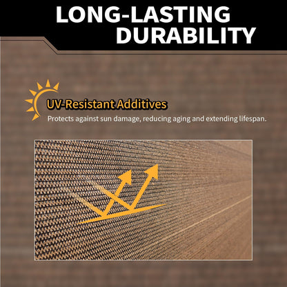 4x40Ft Garden Privacy Fence Screen, 180GSM Heavy Duty 90% Blockage Windbreak Mesh Tarp with