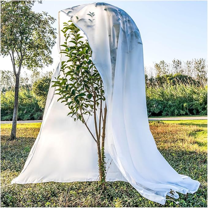 Plant Covers Freeze Protection, Frost Blankets for Outdoor Plants with Drawstring and Zipper, 2.5