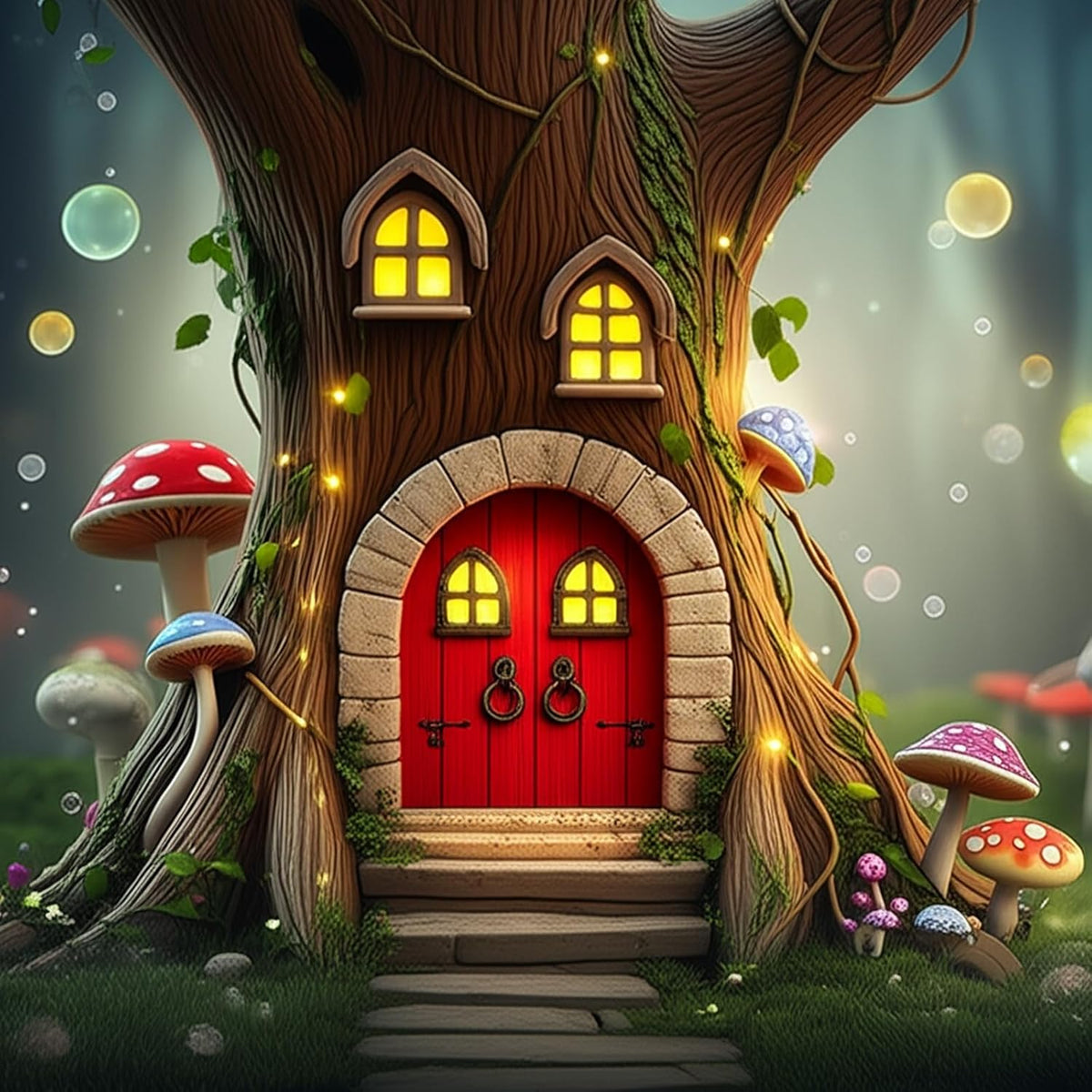 Set of 6 Fairy Garden Door Miniature Garden Decor Outdoor Garden Accessory for Gardens Gate