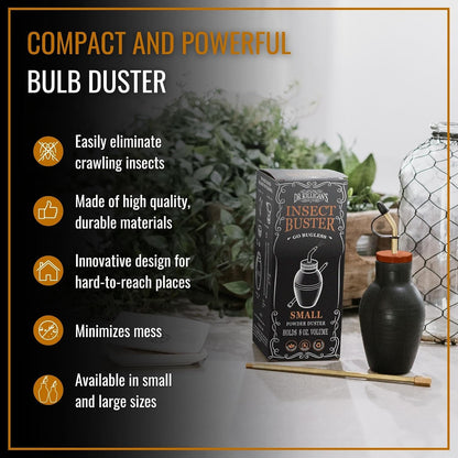 Dr. Killigan's The Insect Buster - Bulb Duster for Diatomaceous Earth and Other Powders - Effective