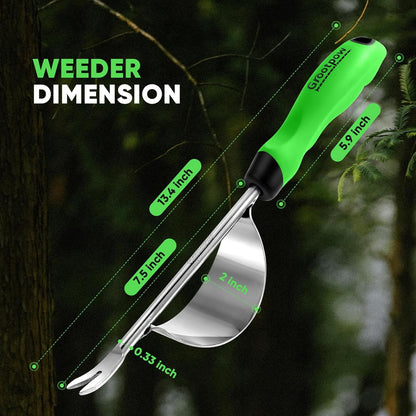 Grootpow HW1 Hand Weeder Tool, Weed Puller Tool with Ergonomic Handle for Garden - Durable Unique