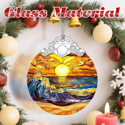 Stained Glass Ornament, Christmas Ornaments, Christmas Decorations for Tree, Holiday Ornament