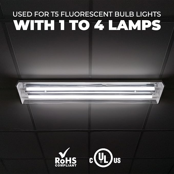 OHLECTRIC Replacement for ICN-4S54-90C-2LS-G (4 Pack) 4 Lamp T5 Fluorescent Electronic Ballast