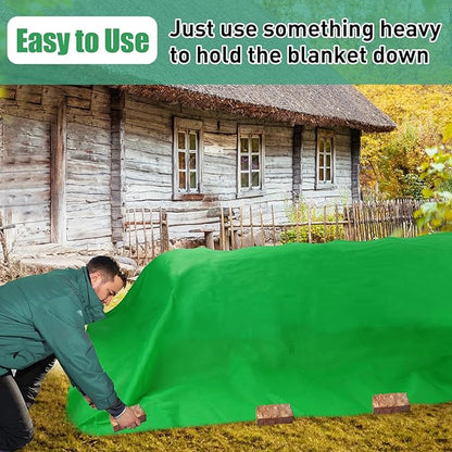 Alphatool 2.0oz/yd² Plant Covers Freeze Protection - 10 x 20 ft Easy of Use Green Winter Plant