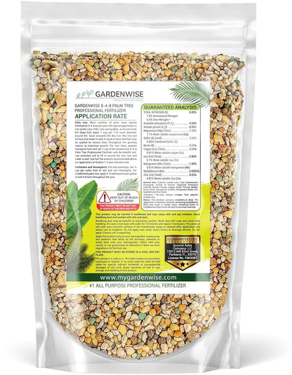 8-4-8 Professional Palm Tree Fertilizer Plant Food; for Indoor Potted Plants and Outdoor Landscape