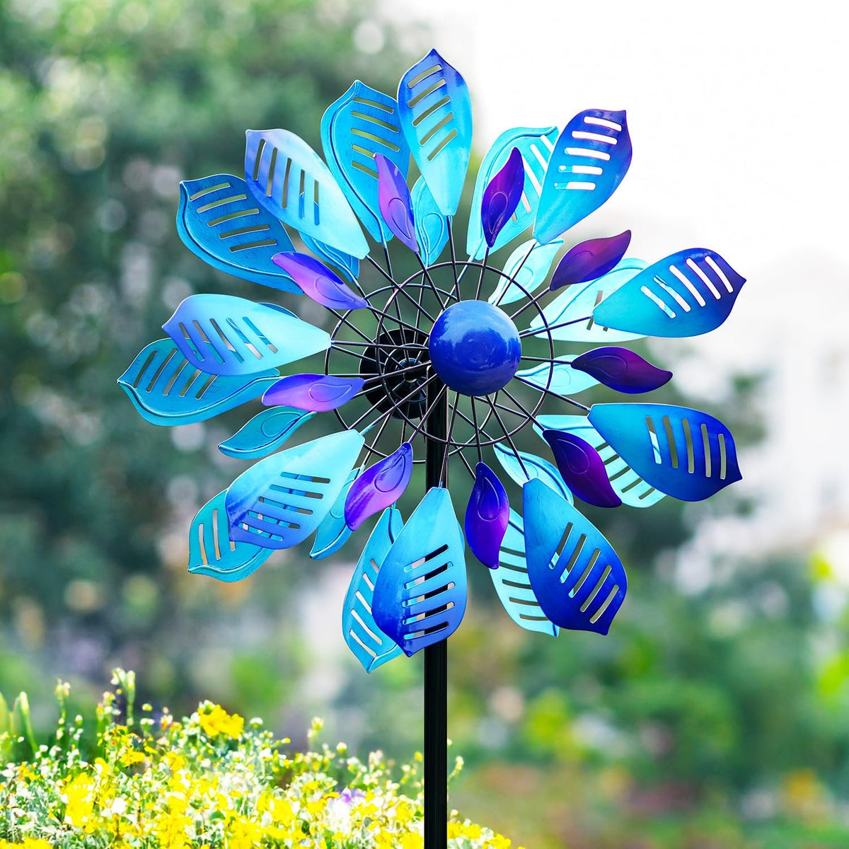 Garden Wind Spinners Outdoor, Metal Yard Spinner, Large Wind Spinner, Gift for Family Friends(84''