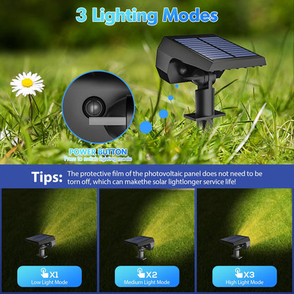 NYMPHY Solar Lights Outdoor Waterproof - 6 Pack (Warm White)