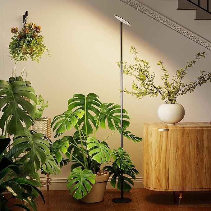 chiphy Grow Lights, 85" Full Spectrum Plant Light for Indoor Plants, 40W Grow Lamp, 10 Dimmable