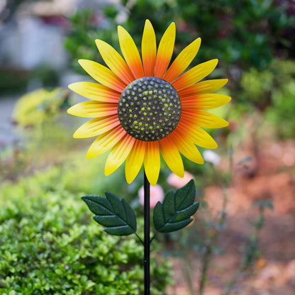 Yard Wind Spinner Outdoor,Garden Wind Spinners & Wind Sculptures,Sunflower Windmills Lawn