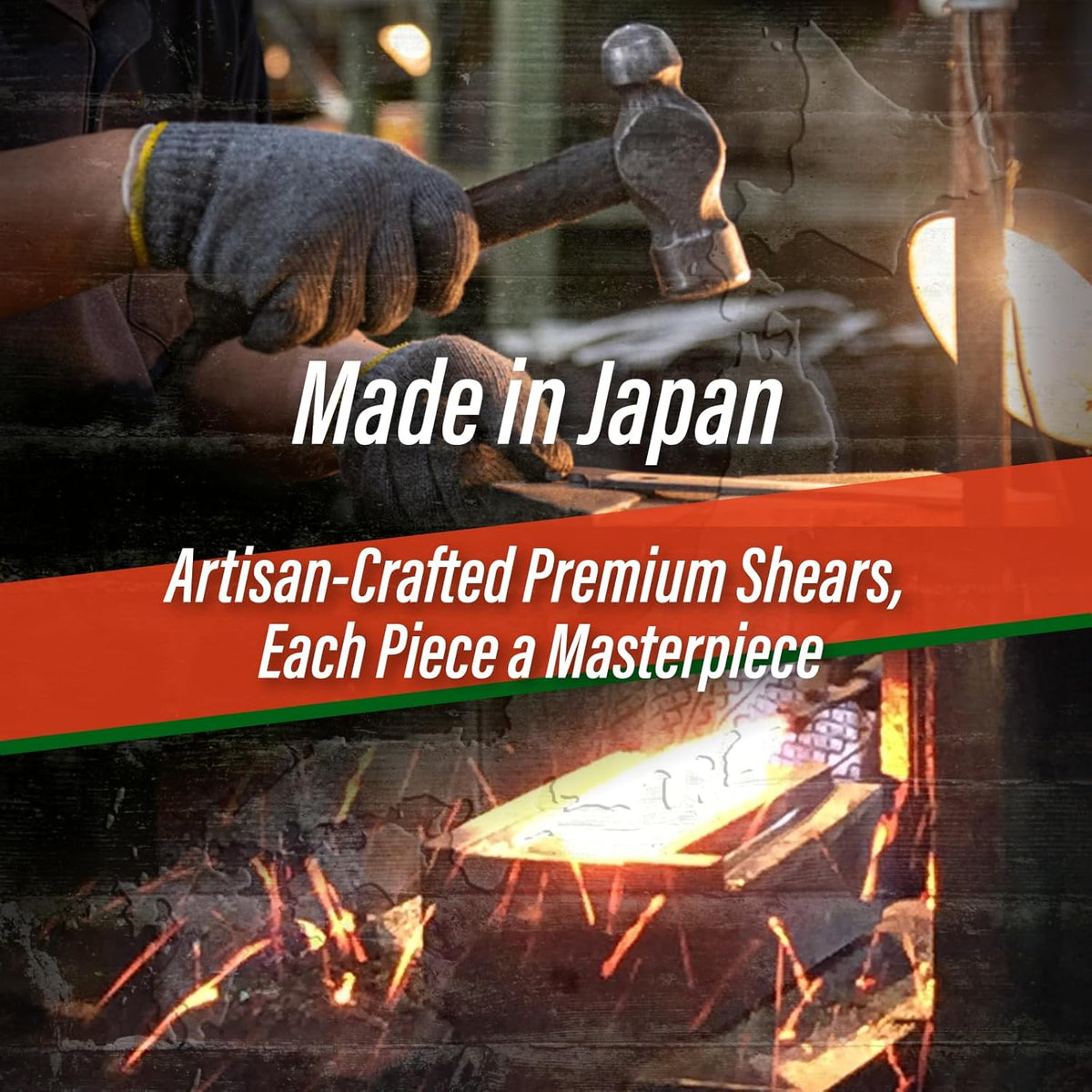 SUIZAN Hedge Shears 22.6" - Professional Japanese Garden Clippers for Precise Trimming Gardening
