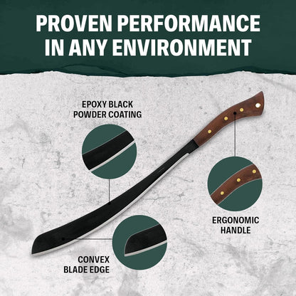 Condor Tool & Knife Outdoor Machete with Walnut Handle