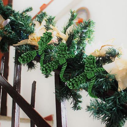 Shappy 24 Pieces Christmas Garland Banister Ties Christmas Decorative Reusable and Flexible Twist