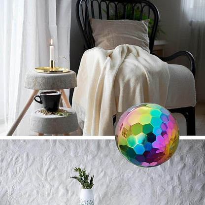304 Stainless Steel Gazing Ball Sculptures Diamond Ball Decoration Mirror Hollow Decor Ball