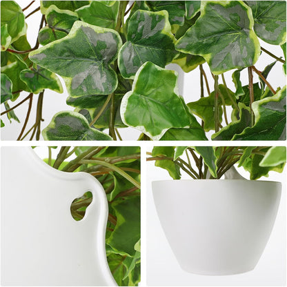 Hollyone Artificial Hanging Plants Wall Potted 47.2" Fake Ivy Vine Faux Ivy Leaves Hanging Greenery