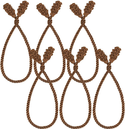 Shappy 6 Pieces Christmas Garland Banister Ties Christmas Decorative Reusable and Flexible Twist