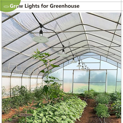 Espird Outdoor LED Grow Light, 12-Light Full Spectrum Grow Light Strip, Waterproof Plant Growing