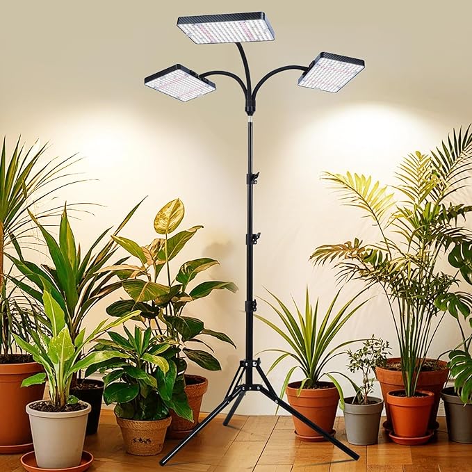 Grow Light with Stand, Orchbloom Grow Lights for Indoor Plants 75W, Natural Sunlight Full Spectrum