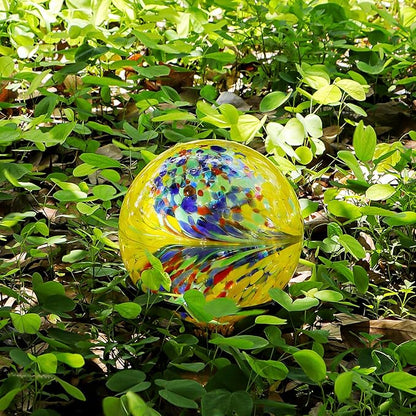 Gazing Balls for Garden 10" Glass Outdoor Garden Globe Ball Reflective Gazing Globes Outside Yard