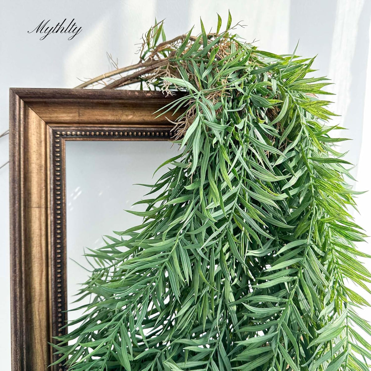 3 Fake Hanging Plants of Bamboo Stems with Roots, Faux Hanging Greenery Plastic Plants for Party