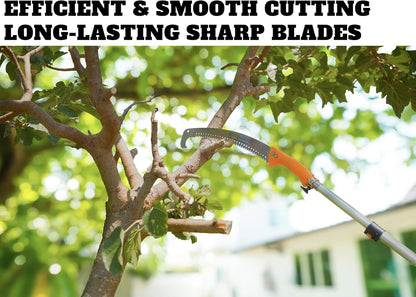 5-24 ft Pole Saw for Tree Trimming // Manual Telescopic Long Pole Tree Trimmer // Tree Trimming Saw