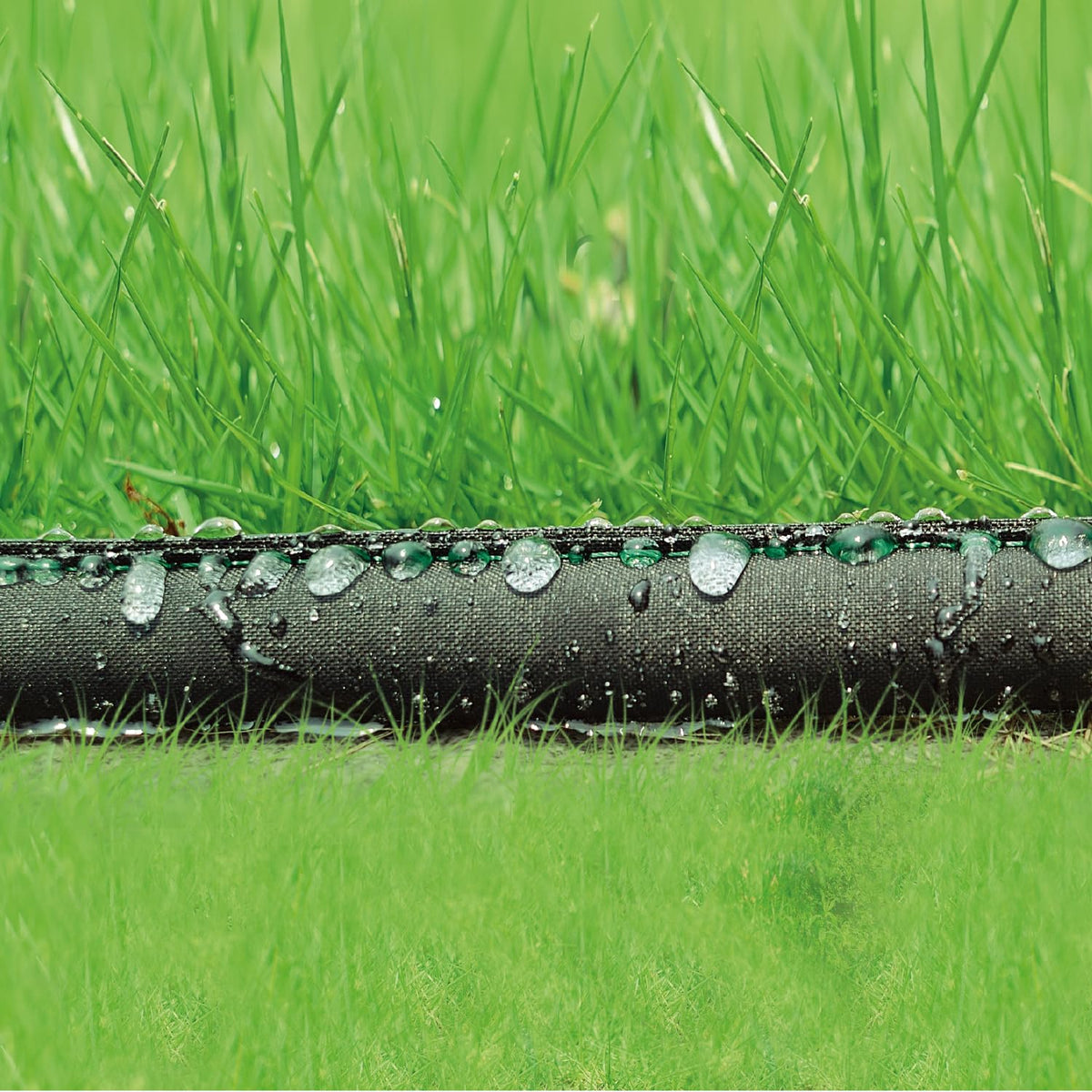 Hourleey Flat Soaker Hose 100 FT for Garden, 100' (50FT x 2) Linkable Consistent Drip Irrigation