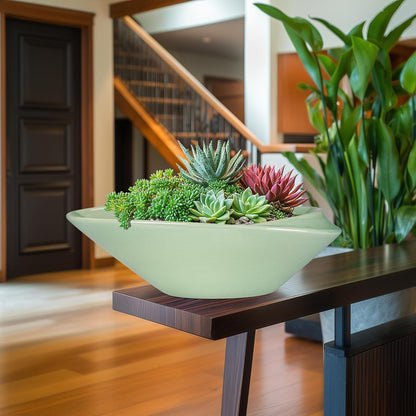Ceramic Bonsai Pot - 18 Inch Planter with Drainage Hole Large Modern Bonsai Planter Decorative